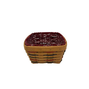 1995 Longaberger Woven Traditions Large Berry Basket w/Liner & Protector